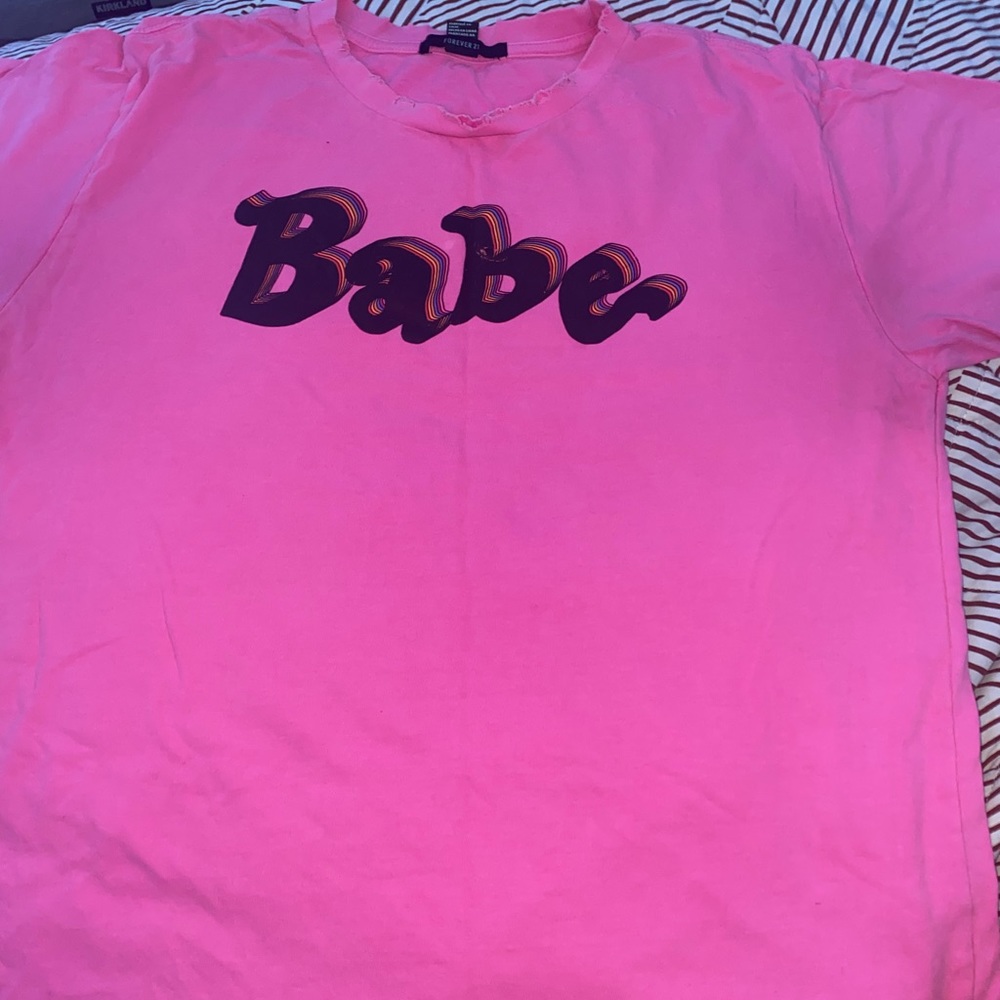 Pink(babe) tee shirt